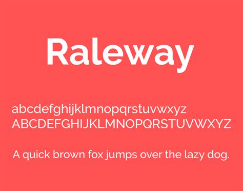 Commercial Fonts. . Raleway font download